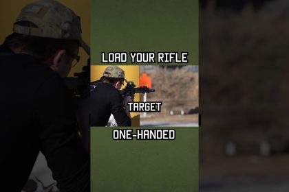 How to LOAD YOUR RIFLE ONE-HANDED WHEN INJURED #rifle #tacticalrifleman #shorts #training